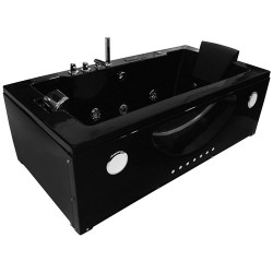 Wanna z hydromasażem Roxy black 180x92