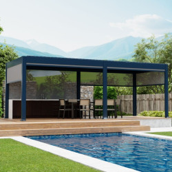 Pergola Ogrodowa Tarasowa Prestige Automatic - Dark Grey 3x6 m