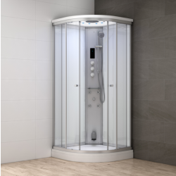 Kabina prysznicowa z sauną  EZ 610106  MILAN II  90 x 90 x 217cm biała
