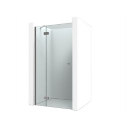 Drzwi prysznicowe metalowe zawiasy 110 cm