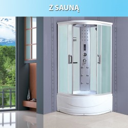 KABINA  Z HYDROMASAZEM ESTERA 100x100 z sauną