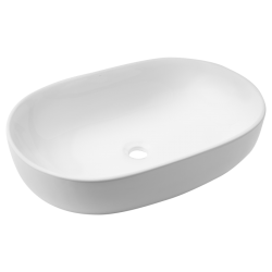 Umywalka ceramiczna nablatowa INV owal 60 cm 50 cm