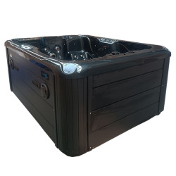 Spa ogrodowe 3 miejscowe  75 dysz 210x160x90cm, czarna fala