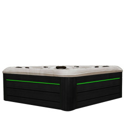 Spa ogrodowe 5 osobowe 83 dysze  230x230 cappucino  obudowa antracyt