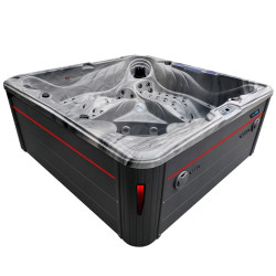 Spa ogrodowe 5 miejscowe  - 137  dysz odyssey- obudowa antracyt 230x230x97cm 