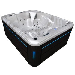 SPA JACUZZI OGRODOWE 3 OSOBOWE - 81 DYSZ 210x170x90cm CAPPUCINO, OBUDOWA ANTRACYT