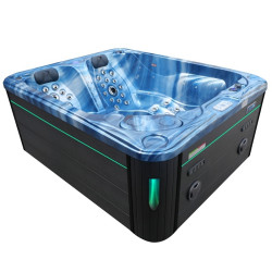 SPA JACUZZI OGRODOWE 3 OSOBOWE - 81 DYSZ 210x170x90cm NIEBIESKA FALA OCEANU