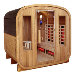 Sauna ogrodowa Fińska , infared Kombo 180x200 