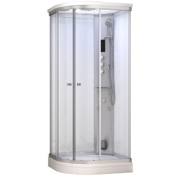 Kabina prysznicowa z sauną  EZ 610100  MILAN 100 x 80 x 217cm biała  prawa
