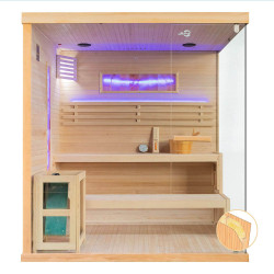 Sauna Fińska 180x160 Klark II piec 8kw 4-5 osobowa LEWA