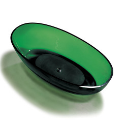 Wanna wolnostojąca owalna przezroczysta 170X80X58CM zielona