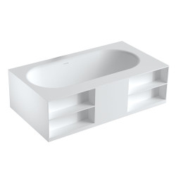 Wanna wolnostojąca prostokątna z kamienia syntetycznego 180X150X54CM