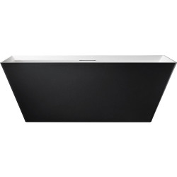  Wanna wolnostojąca Filip ze ścieralną powłoką  czarna 170x75x60 cm