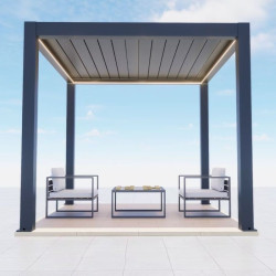  Pergola Ogrodowa Tarasowa Prestige Automatic - Dark Grey 3x4 m