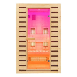 SAUNA  SUCHA INFRARED NISKOTEMPERATUROWA BARCELONA 2-3 OSOBOWA 120x105 CM 230 V
