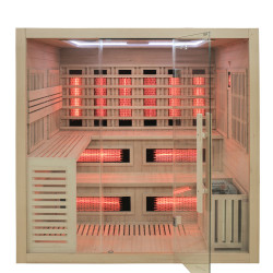 Sauna Fińska /Infared 5/6  osobowa  z piecem 8KW  200x160x200 cm