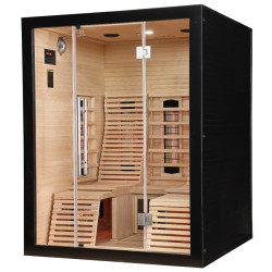 Sauna na podczerwień Norbert  Infrared 150X150X190 - 3 osobowa black
