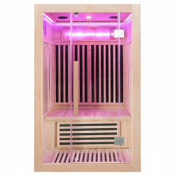 SAUNA SUCHA INFRARED NISKOTEMPERATUROWA MORI 2-3 OSOBOWA 120x105 CM