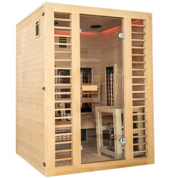 Sauna hybrydowa  fińska infrared 3 osobowa 150x120x190