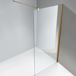 Ścianka prysznicowa SH07F 110 Złota Gold szkło 8mm