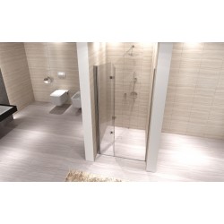 Drzwi wnękowe prysznicowe składane szerokość 80 cm