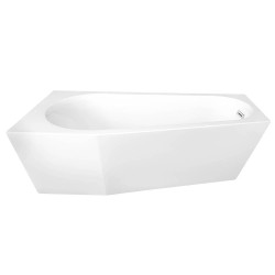 Wanna wolnostojąca przyścienna 170X80X58CM lewa
