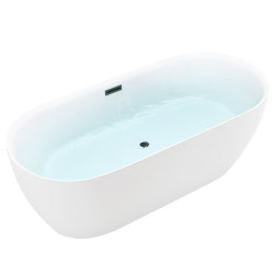 WANNA WOLNOSTOJĄCA CESANA 518C 170x75CM PRZELEW CZARNY