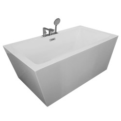 Wanna wolnostojąca Balbina przyścienna z baterią chromowaną 170X80X58CM