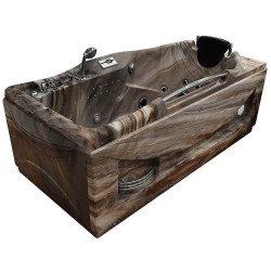 Wanna z hydromasażem  Solzano 1-osobowa 174x90x70cm prawa