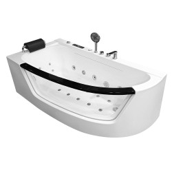 Wanna z hydromasażem  Hanna 1  osobowa 170x85x58cm lewa podgrzewacz