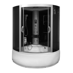 Kabina prysznicowa Adela Black z wanną i hydromasażem  135x135x220 cm