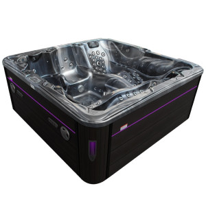 Spa ogrodowe 5 miejscowe  - 137  dysz Czarna fala 230x230x97cm 