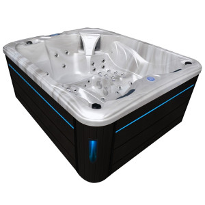 SPA JACUZZI OGRODOWE 3 OSOBOWE - 81 DYSZ 210x170x90cm CAPPUCINO, OBUDOWA ANTRACYT