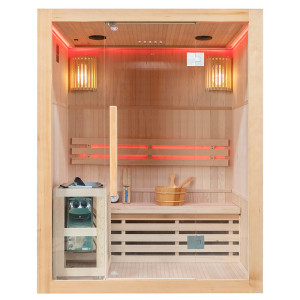 SAUNA FIŃSKA WYSOKOTEMPERATUROWA  BOLO Z PIECEM  HARVIA 3,5 KW 3-4 OSOBOWA 150x120 CM
