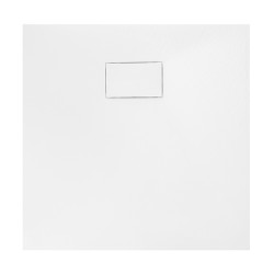BIAŁY Brodzik prysznicowy kwadratowy JAMBO GŁADKI  SMC 90X90X2,6CM