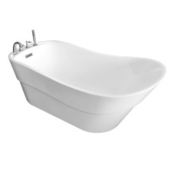Wanna wolnostojąca z baterią chromowaną 170X80X72CM