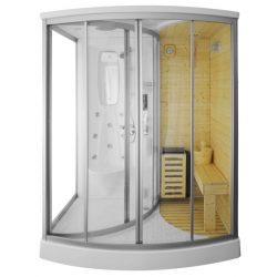 Kabina prysznicowa  Adamo  z sauną  suchą i parowa  165 x 105 x 215 cm