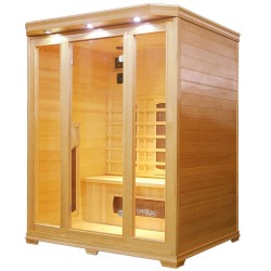 Sauna na podczerwień  3 osobowa z tubami grzewczymi kwarcowymi 153x125x190