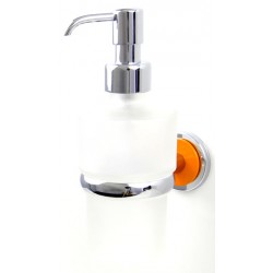 Pomarańczowy dozownik mydła w płynie naścienny SILA A3-14622