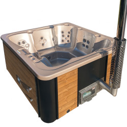 Balia Spa ogrodowe Harmony 6 osobowe 36 dysz Niecka akrylowa Beżowa perła 220×220