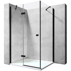 VELDMAN CZARNE PROFILE KABINA B173 ROZMIAR 90x90 cm 