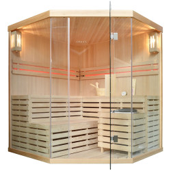 SAUNA SUCHA Z PIECEM  6 KW 4- OSOBOWA 180X180X200 