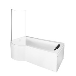 Wanna  z parawanem  Fiesta lewa 170x85   