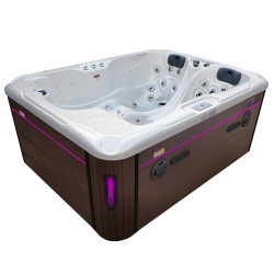 Spa ogrodowe 3 miejscowe  75 dysz  210x160x90cm biała perła ,kawa