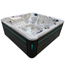 Spa ogrodowe 5 miejscowe  - 137  dysz Cappucino  -obudowa antracyt 230x230x97cm 