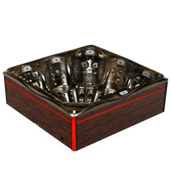 Spa ogrodowe 5 osobowe ,123 dysze Magma gold obudowa brązowa 230x230x92cm