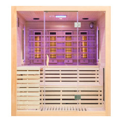 Sauna na podczerwień Janos 4-osobowa 180x160x210cm kamienie solne