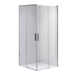 KABINA PRYSZNICOWA KWADRATOWA SUPER SLIM NOVA CHROM 90x90 CM SZKŁO 6 MM