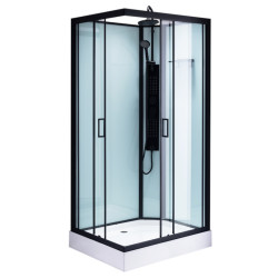 KABINA PRYSZNICOWA Z HYDROMASAŻEM BELLA LEWA 100x80 CM