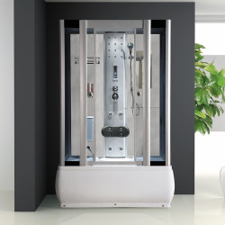 Kabina z Hydromasażem  Patryk  120x85 sauna biała WHITE